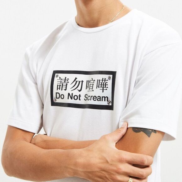 Publish Brand Men's Large White & Black Graphic T-Shirt Casual Utility Eclectic - Picture 11 of 12